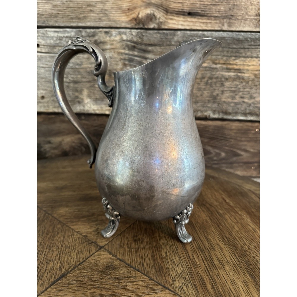 Vintage International Silver Countess Silver Plated Water Pitcher 9" w Ice Lip - Picture 8 of 12